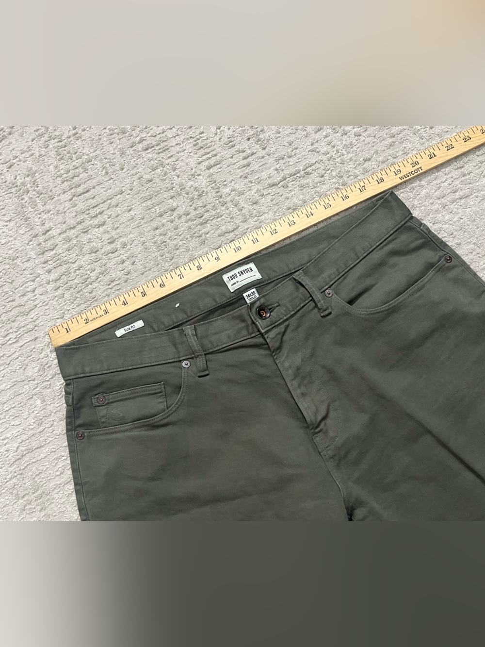 Todd Snyder Slim Fit 5 Pocket Stretch Chino - Picture 4 of 7